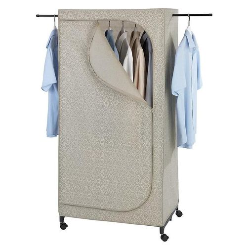 Armoire-Penderie H. 160 Cm X L. 75 Cm Avec Roulette Balance Wenko Beige