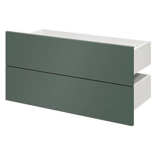 Lot De 2 Tiroirs Vert Forêt Atomia L. 75 X P. 35 Cm