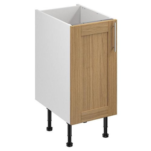 Meuble Bas De Cuisine Avec 1 Porte Goodhome Verbena Chêne Massif L. 40 X H. 72 Cm