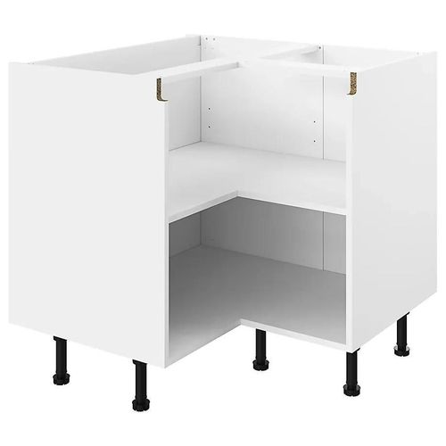 Caisson Bas D'angle De Cuisine Blanc L. 93 Cm Caraway Innovo Goodhome