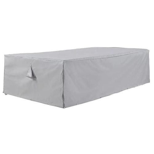 Housse De Protection Goodhome Pour Table Rectangle H.60cm Gris