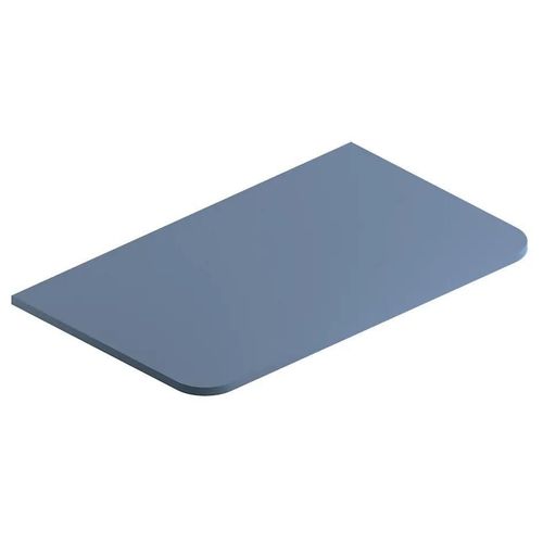 Plan De Toilette En Mélaminé Bleu Mat Alba 84,5 Cm