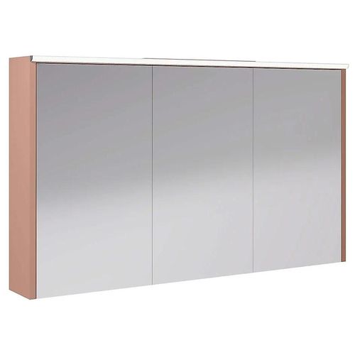 Armoire De Salle De Bains Éclairante Avec Miroir Archi Terracotta Mat 120 Cm