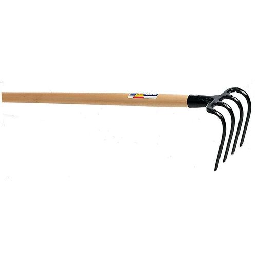 Croc à bêcher 4 dents avec manche bois 130cm