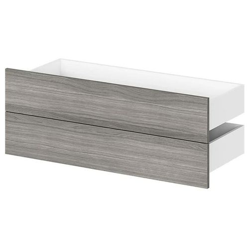 Lot De 2 Tiroirs Chêne Grisé Goodhome Atomia L. 99,7 X P. 40 Cm