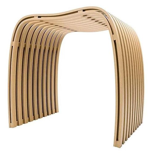 Tabouret De Salle De Bains Schulte En Bambou 40,5 X 30,5 X 46 Cm 