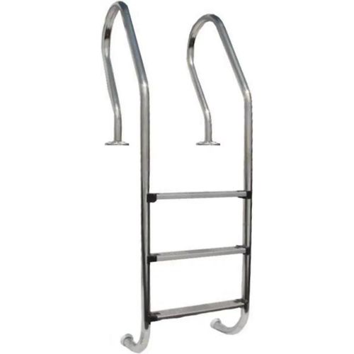 Echelle en inox 3 marches pour piscine bois