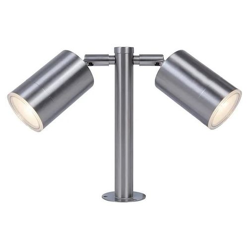 Balise Deux Têtes À Piquer Blooma Candiac Acier 2 X 5,5 W