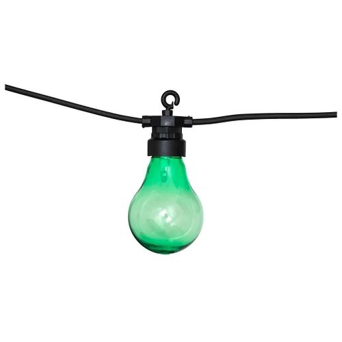 Guirlande Lumineuse Solaire Façon Guinguette 10 Ampoules Led Multicolore Ip44 2700w Multicolores Atmosphera