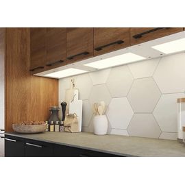 Tablette Avec Led Integrées De Dessous De Meuble Haut Goodhome Caraway Blanc L. 56,4 Cm X L. 31,9 Cm X H. 18,2 Mm