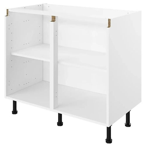 Caisson Bas De Cuisine Blanc L. 100 Cm Caraway Innovo Goodhome