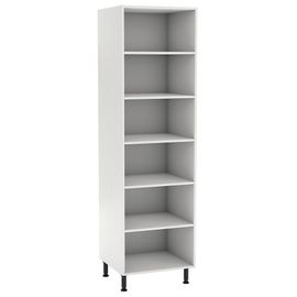 Colonne De Cuisine Avec Tablettes Goodhome Blanc L. 60 X H. 234 Cm