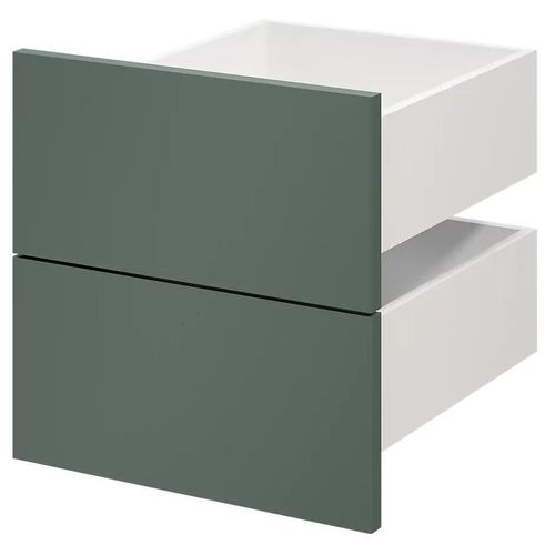 Lot De 2 Tiroirs Vert Forêt Atomia L. 37,5 X P. 45 Cm