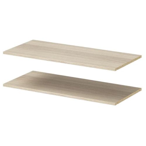 2 Tablettes Effet Chêne Goodhome Atomia L. 96,4 X P. 43,2 Cm