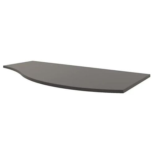 Plan De Toilette Pour Vasque À Poser Version Gauche Vague Anthracite Brillant 103,1 Cm
