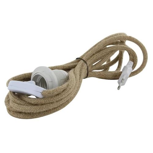 Baladeuse Cordon Jute & Douille Chacon Lin 4m