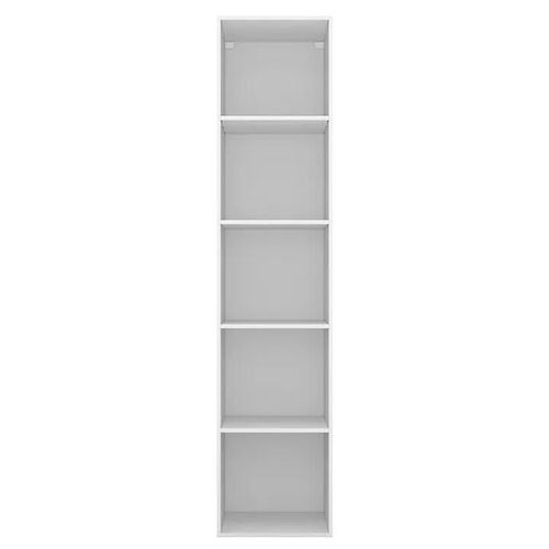 Colonne De Rangement Blanche 5 Tablettes Goodhome Atomia H. 225 X L. 50 X P. 58 Cm