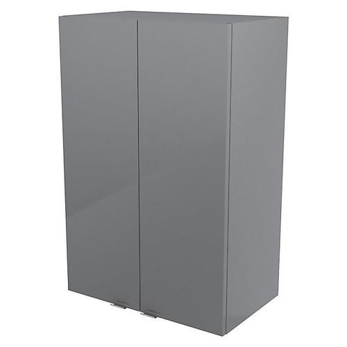 Armoire De Salle De Bains Goodhome Imandra Gris L.60 X H.90 X P.36 Cm