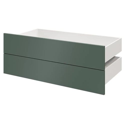 Lot De 2 Tiroirs Vert Forêt Atomia L. 100 X P. 58 Cm