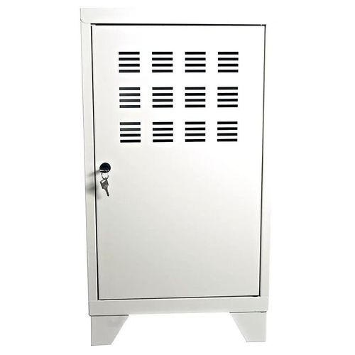 Casier De Bureau En Métal 1 Porte Avec Pieds Snor Blanc H. 74 X L. 40 Cm