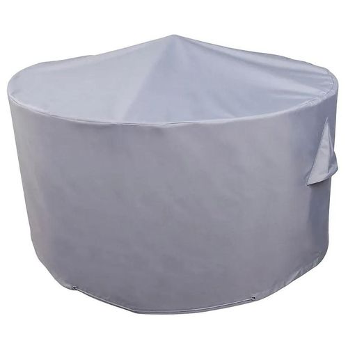 Housse De Protection Goodhome Pour Table Ronde Gris H.60cm