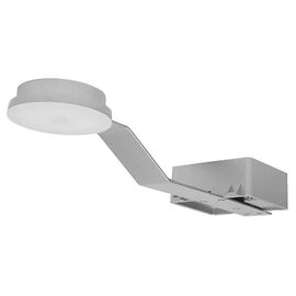 Spot De Salle De Bain Emera Led Intégrée 480lm 7w Ip44 Variable Goodhome Argent
