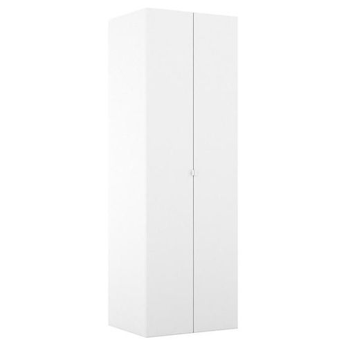 Armoire Penderie Blanche 4 Tiroirs Goodhome Atomia H. 225 X L. 75 X P. 58 Cm