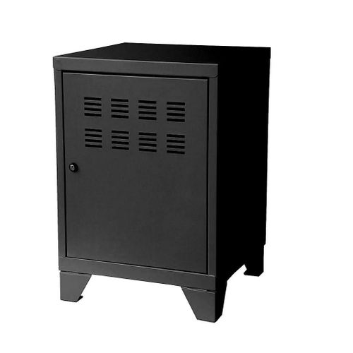 Casier De Rangement En Métal Noir Snor H. 57,5 X L. 40 X P. 40,5 Cm