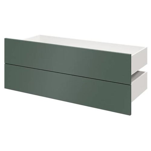 Lot De 2 Tiroirs Vert Forêt Atomia L. 100 X P. 45 Cm
