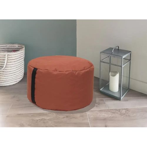 Pouf Rond Easy For Life Orange Ø48 X H.27cm