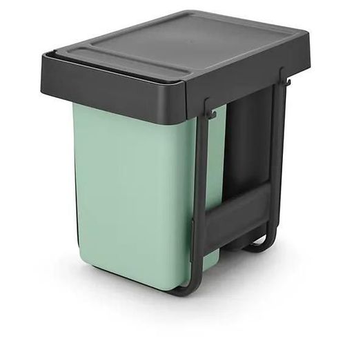 Poubelle de tri encastrable Brabantia Sort & Go 2 x 15 L vert clair
