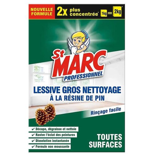 Lessive gros nettoyage à la résine de pin St marc professionnel toutes surfaces 1kg