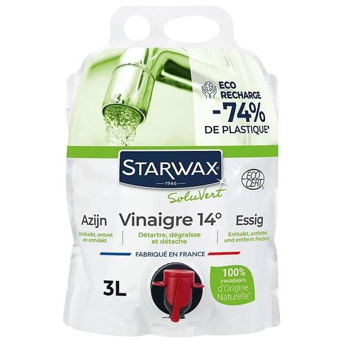 Eco-recharge vinaigre 14° Soluvert Starwax 3L