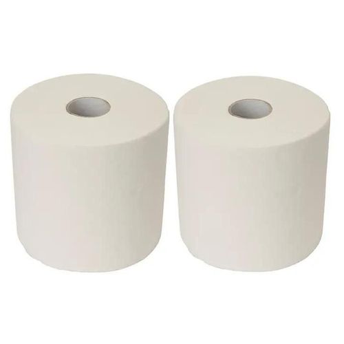 Lot de 2 rouleaux de papier absorbant blanc 10,5m
