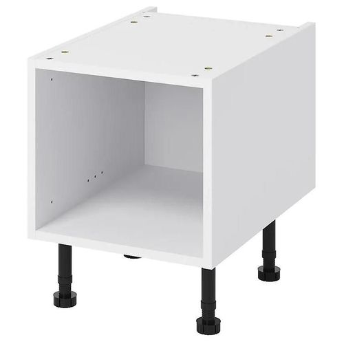 Caisson Bas De Cuisine Goodhome Caraway Blanc H. 51 Cm X L. 40 Cm