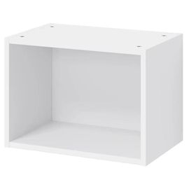 Caisson Haut De Cuisine Ouvert Goodhome Caraway Blanc H. 36 Cm X L. 50 Cm
