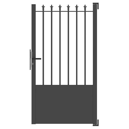 Portillon Ronchaux 3 100x170 Cm Noir 2100 Jardimat