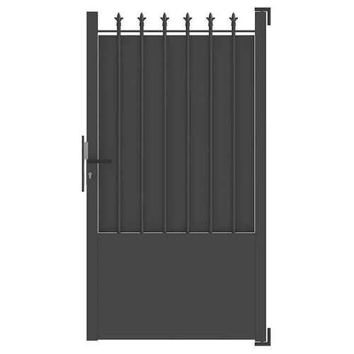 Portillon Ronchaux 2 100x170 Cm Noir 2100 Jardimat