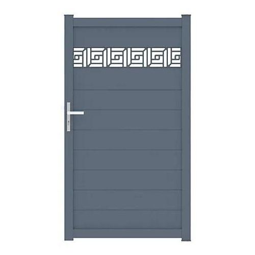 Portillon Auteuil Orient 100x179,6 Cm Gris Anthracite 7016 Jardimat
