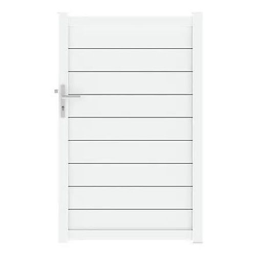 Portillon Alu Alpes 100x160 Cm Blanc 9016 Jardimat