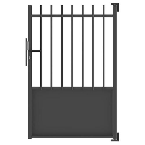 Portillon Ferney 100x153 Cm Noir 2100 Jardimat
