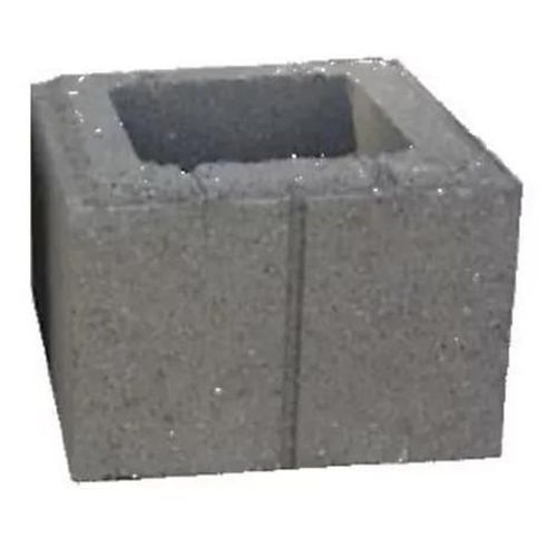 Element De Pilier 38 X 38 Cm Gris En Béton
