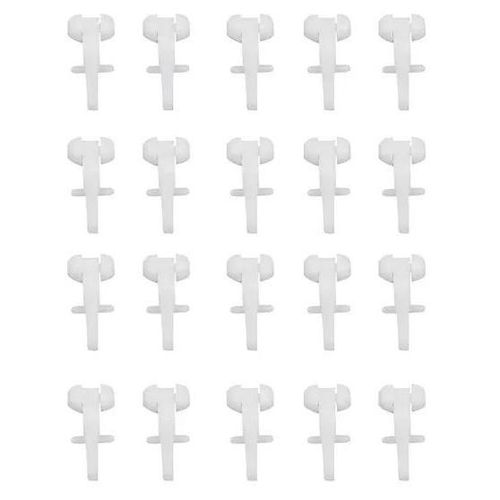 20 roulements coulissants universels pour rail à rideau Nisis GoodHome blanc
