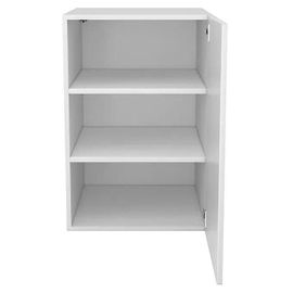 Armoire Basse Blanche 1 Porte Goodhome Atomia H. 75 X L. 50 X P. 58 Cm