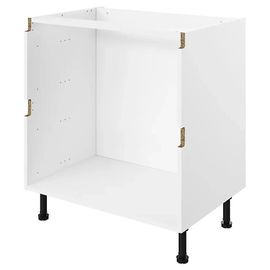 Caisson Bas De Cuisine À 2 Casseroliers Blanc L. 100 Cm Caraway Innovo Goodhome