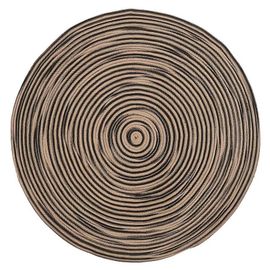 Tapis Goodhome Beige Et Noir Ø150 Cm