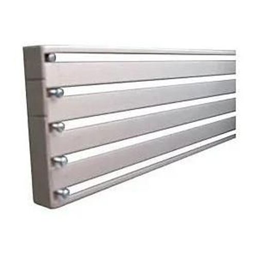 Rail panneau japonais Madeco 3 voies gris L.120 cm