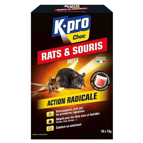 Pât'appât rats et souris Kapo 150g prêt à l'emploi