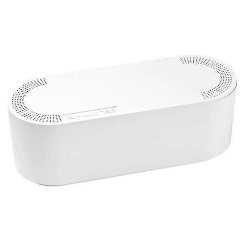 Boîte de rangement de câbles blanc D-Line L. 325 x l. 125 mm, bloc 4 prises