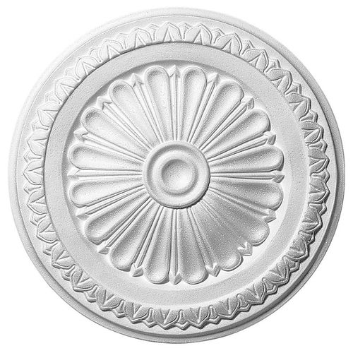 Rosace polystyrène Donatella ø34 cm blanc